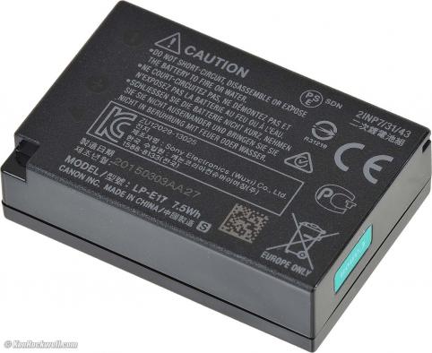 Batterie  canon haute capacitée lp-e17 eos 8000d