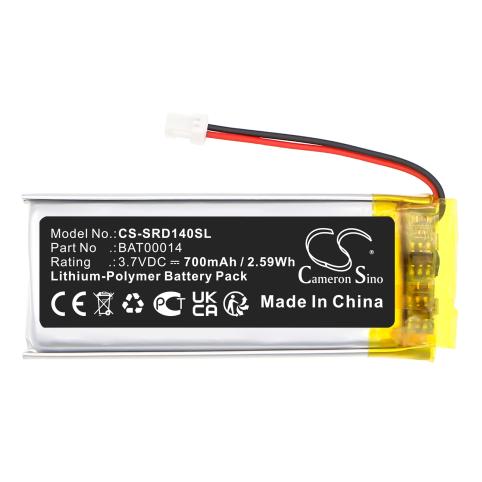 Bat00014 packtalk edge batterie casque sans fil cardo