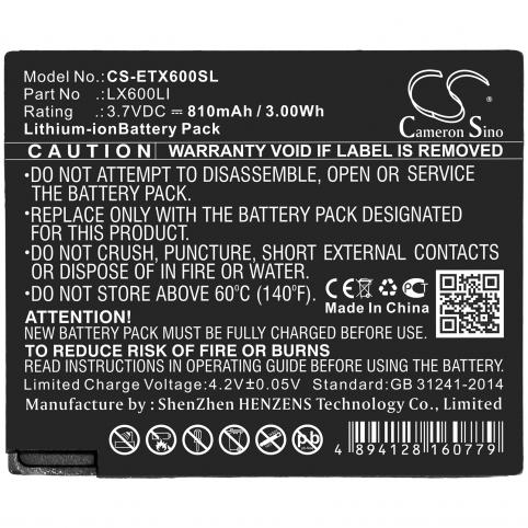 Battery  eartec lx600li