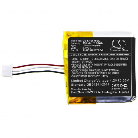 Battery  sennheiser ahb552826tpc 2