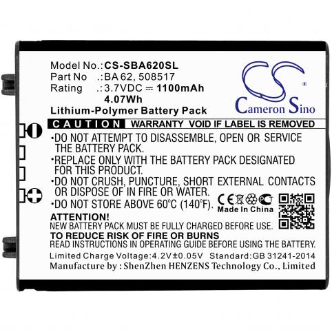 Battery  sennheiser ba 62