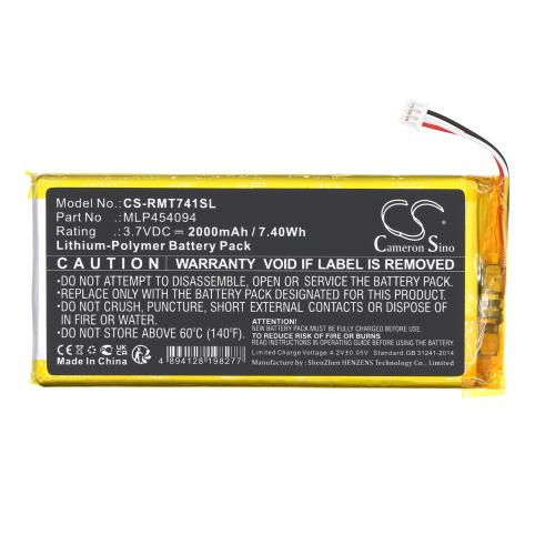 Mlp454094 tnd 740c batteria gps rand mcnally