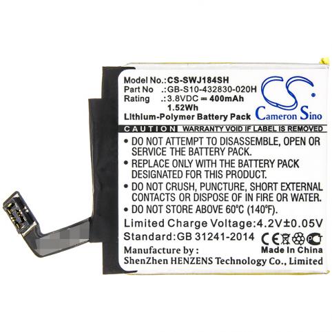 Battery watch sony smartwatch j18405