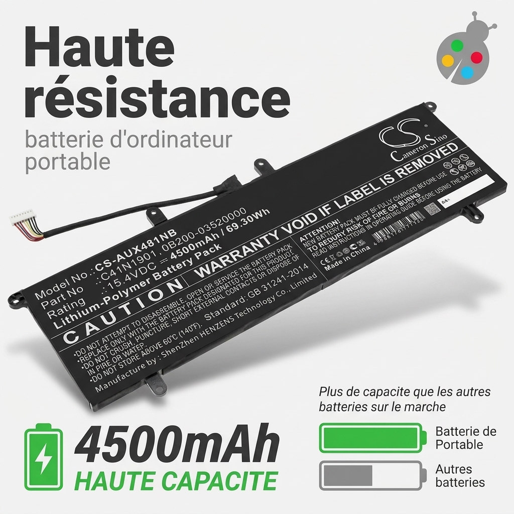 Batteria computer portatile asus zenbook ux481fa
