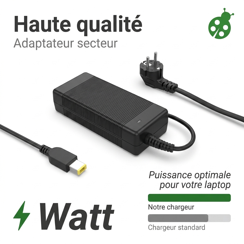 Chargeur ordinateur portable lenovo thinkpad l570 20j80