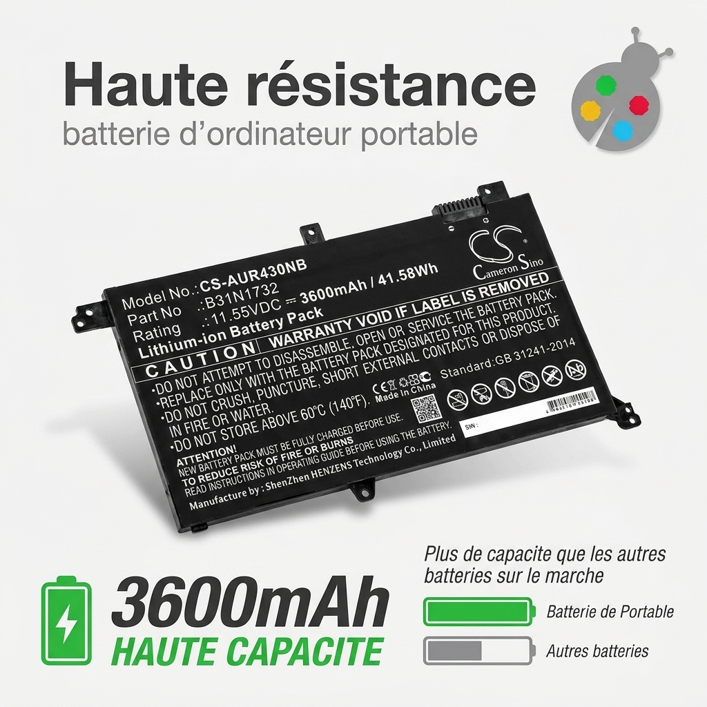 Batteria computer portatile asus f571gd