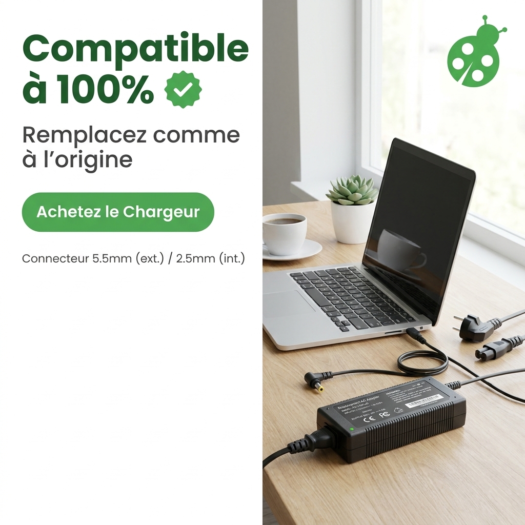 Chargeur ordinateur portable msi ms 14b3