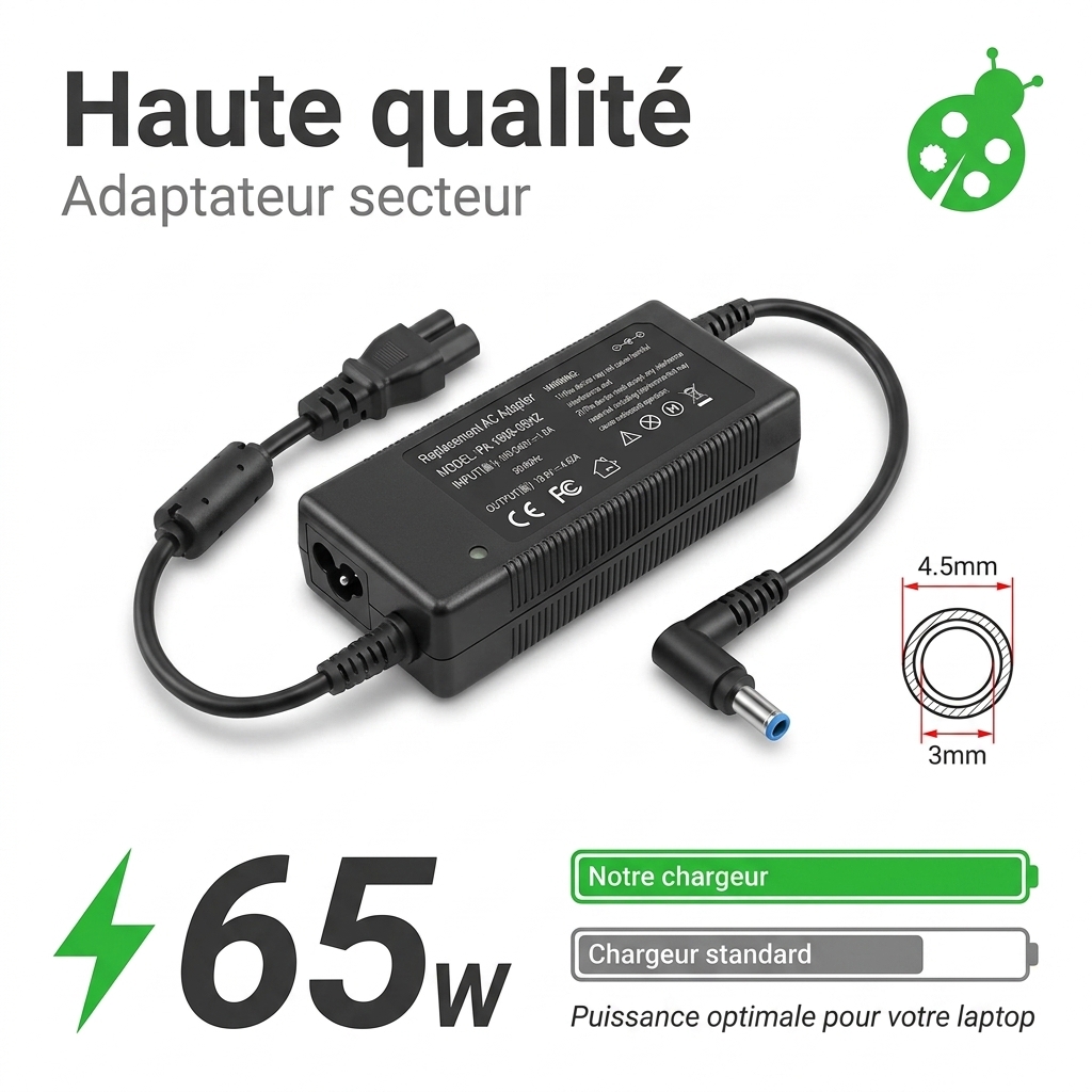 Chargeur ordinateur portable hp  notebook 15s