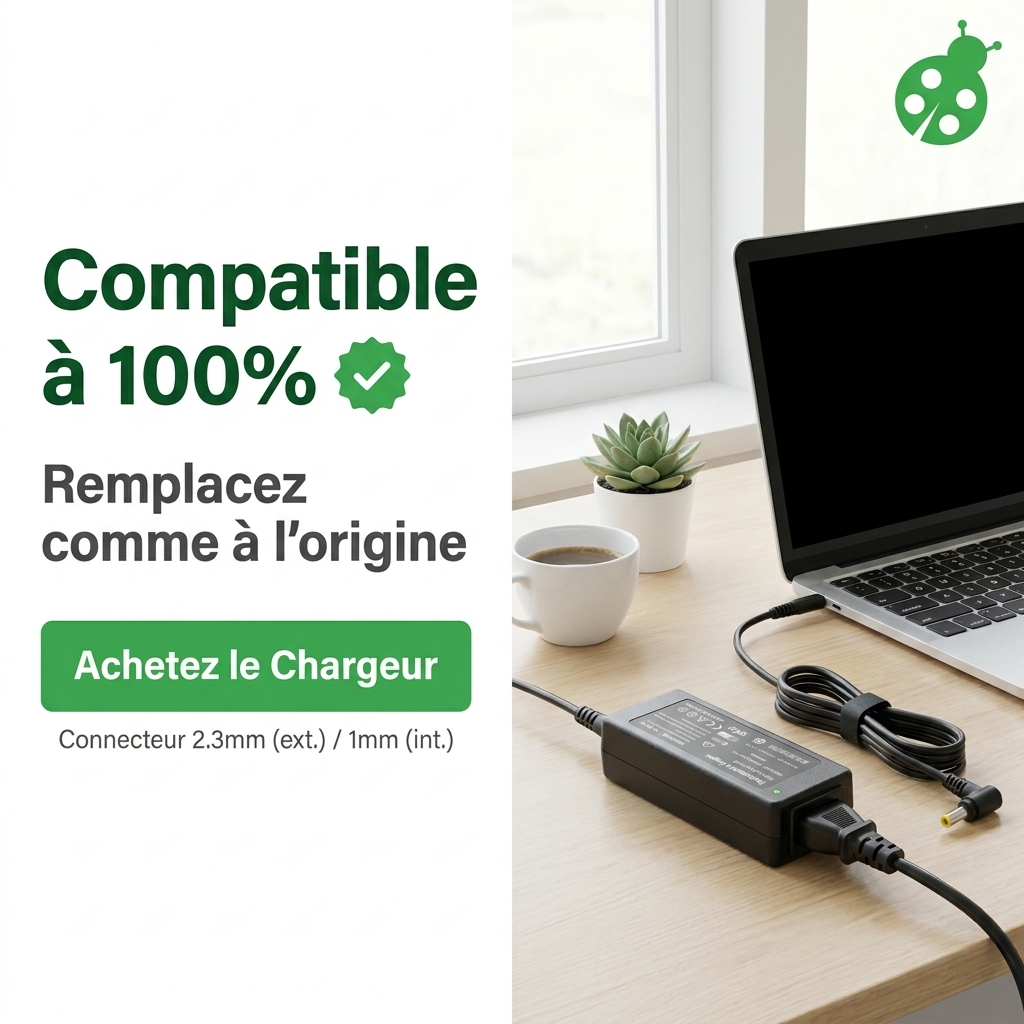 Chargeur ordinateur portable asus eee pc 1015cx