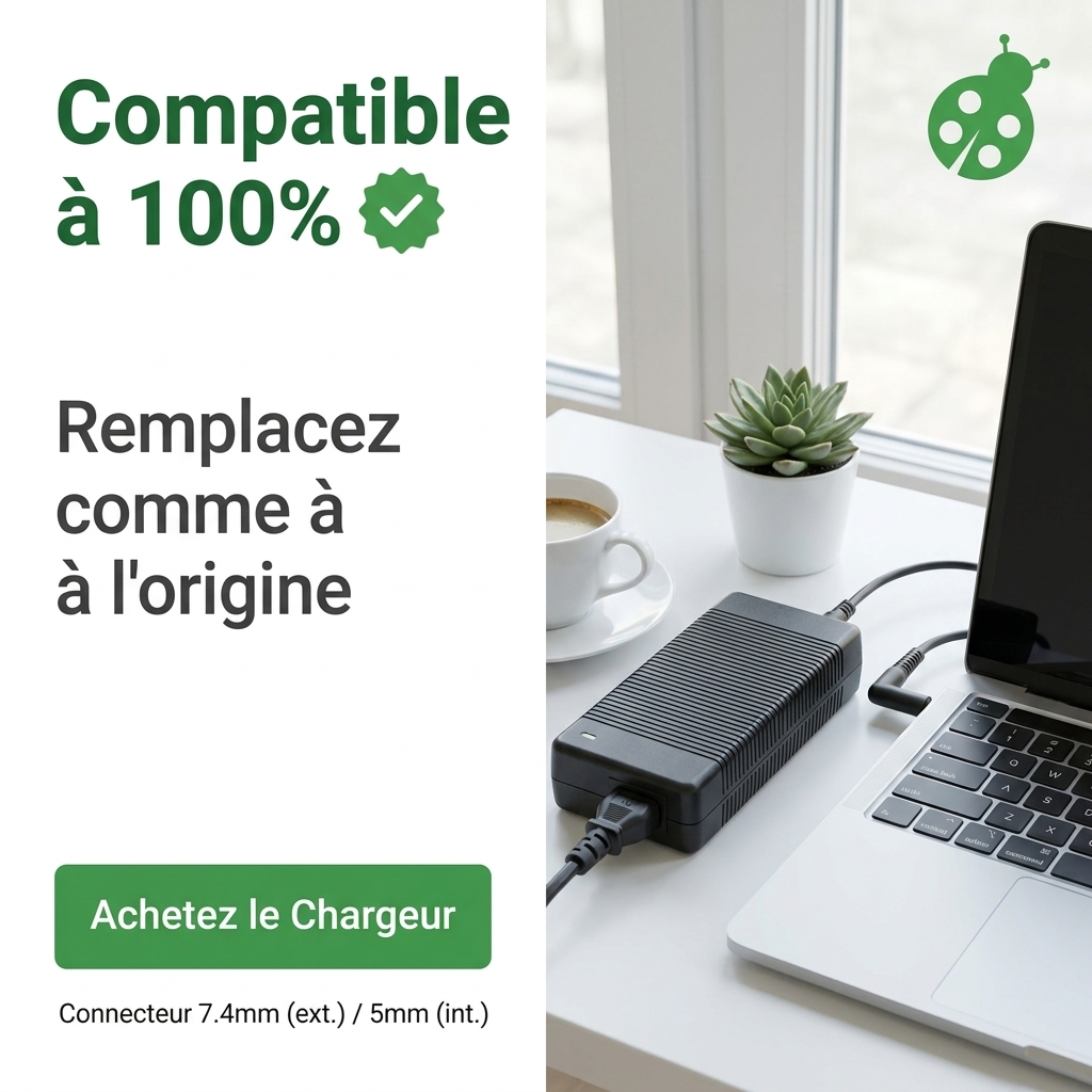 Chargeur ordinateur portable alienware m17 p37e