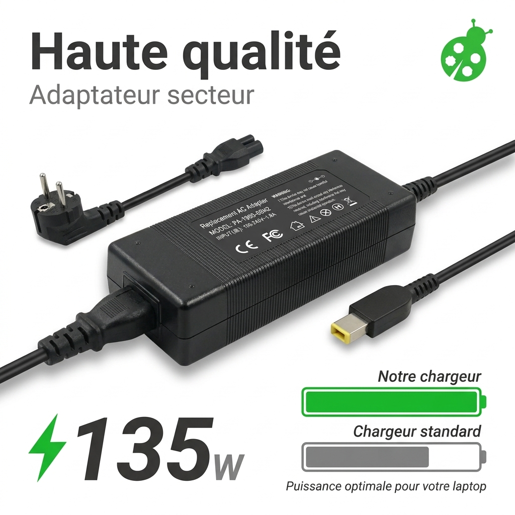 Chargeur ordinateur portable lenovo thinkpad t460p 20fx