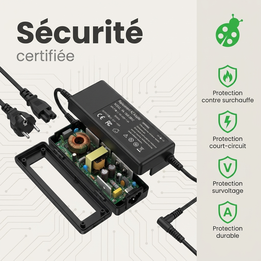 Chargeur ordinateur portable msi creator m16 a12ud