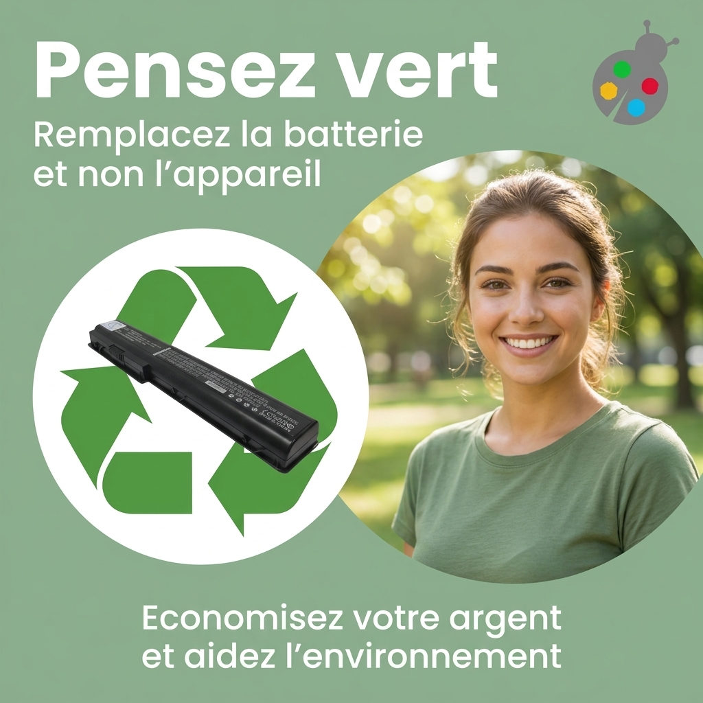 Batterie ordinateur portable hp hdx18 1180ef