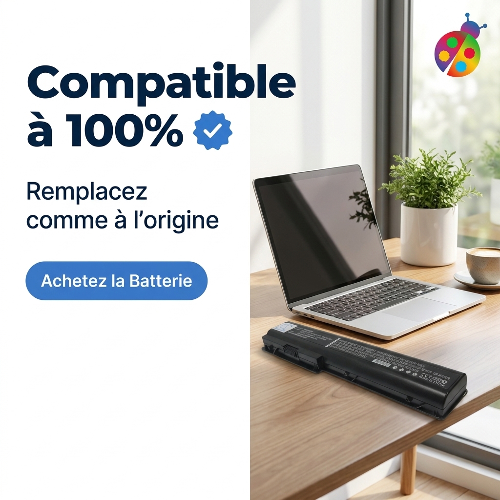Batterie ordinateur portable hp hdx18 1180ef