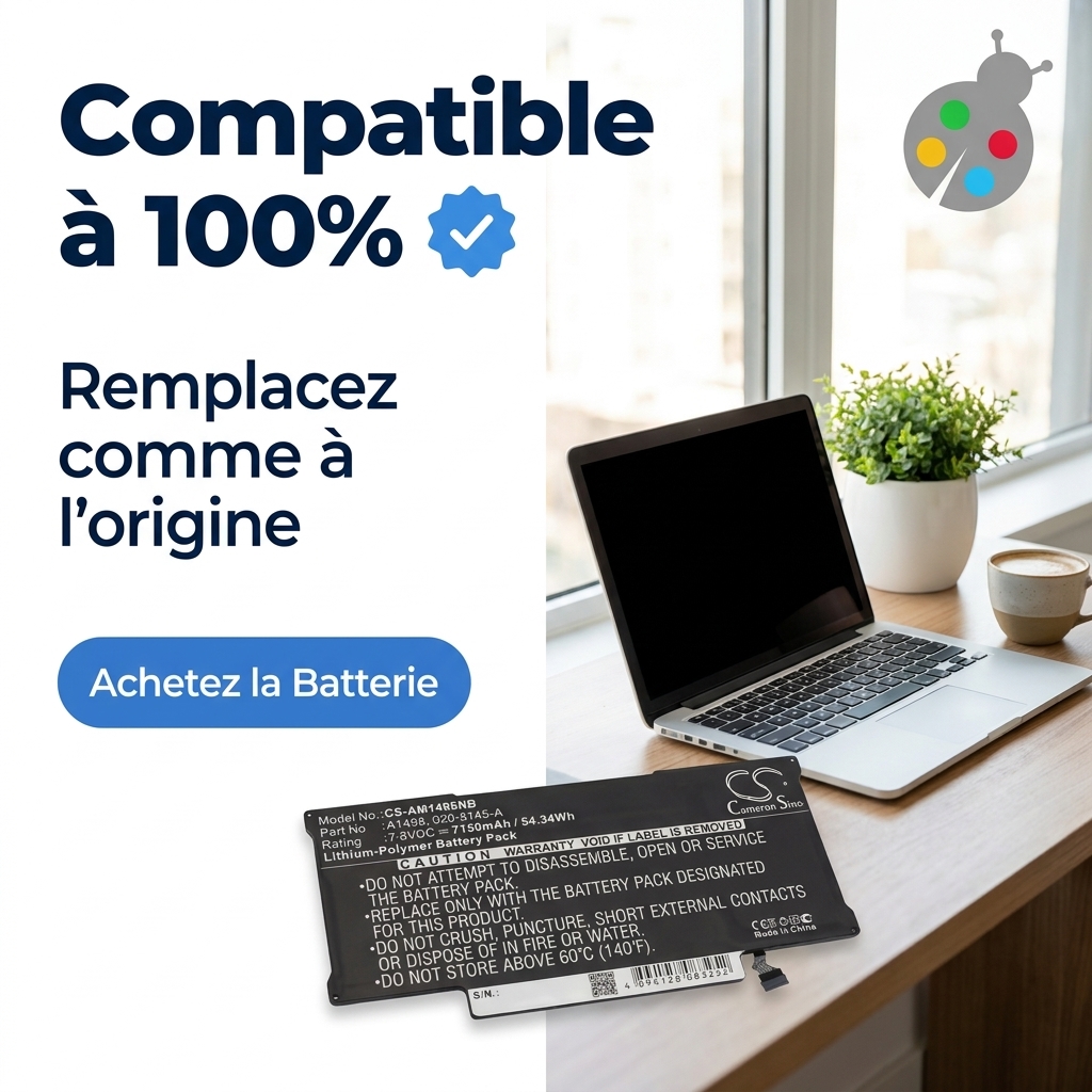 Batteria computer portatile  macbook air 13 début 2015