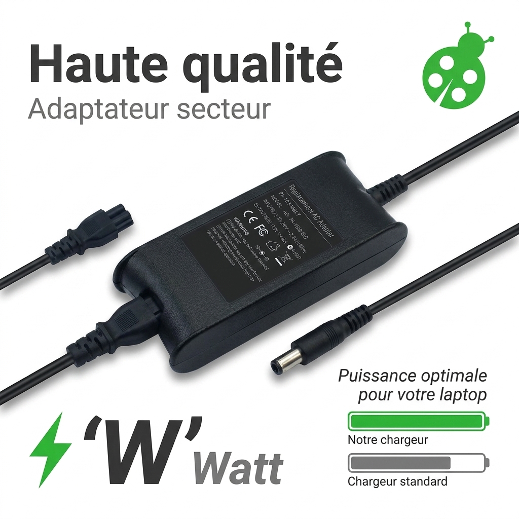 Chargeur ordinateur portable dell vostro 500