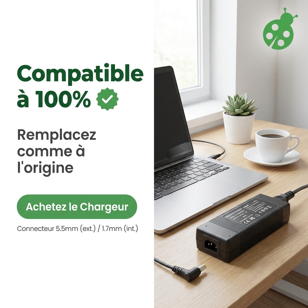 Caricabatterie computer portatile acer emachines e620