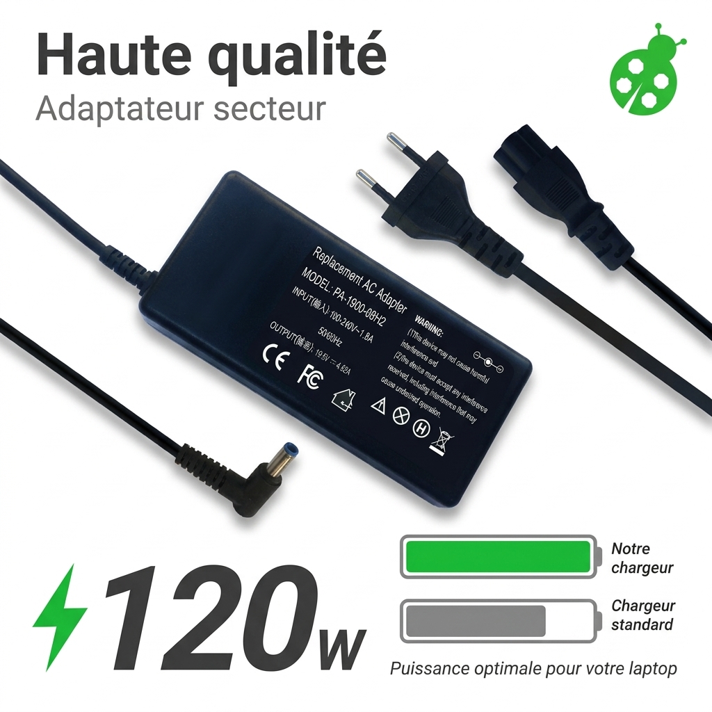 Ladegerate laptop hp  envy touchsmart 17 j103ea