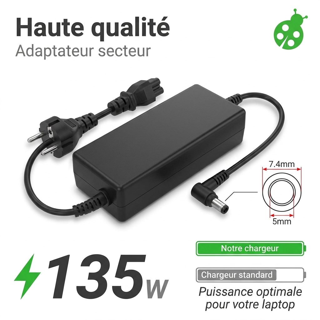 Chargeur ordinateur portable msi gl63