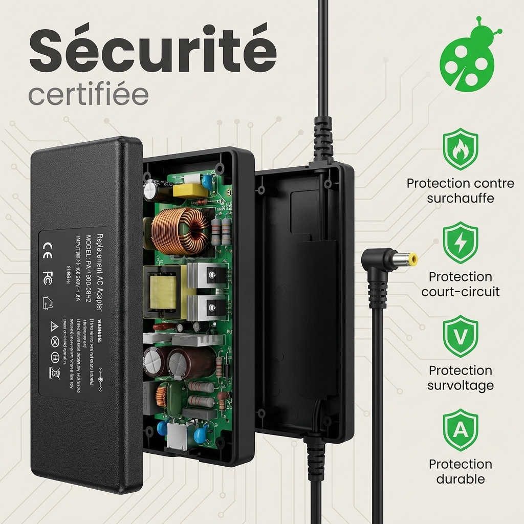 Chargeur ordinateur portable msi gl63