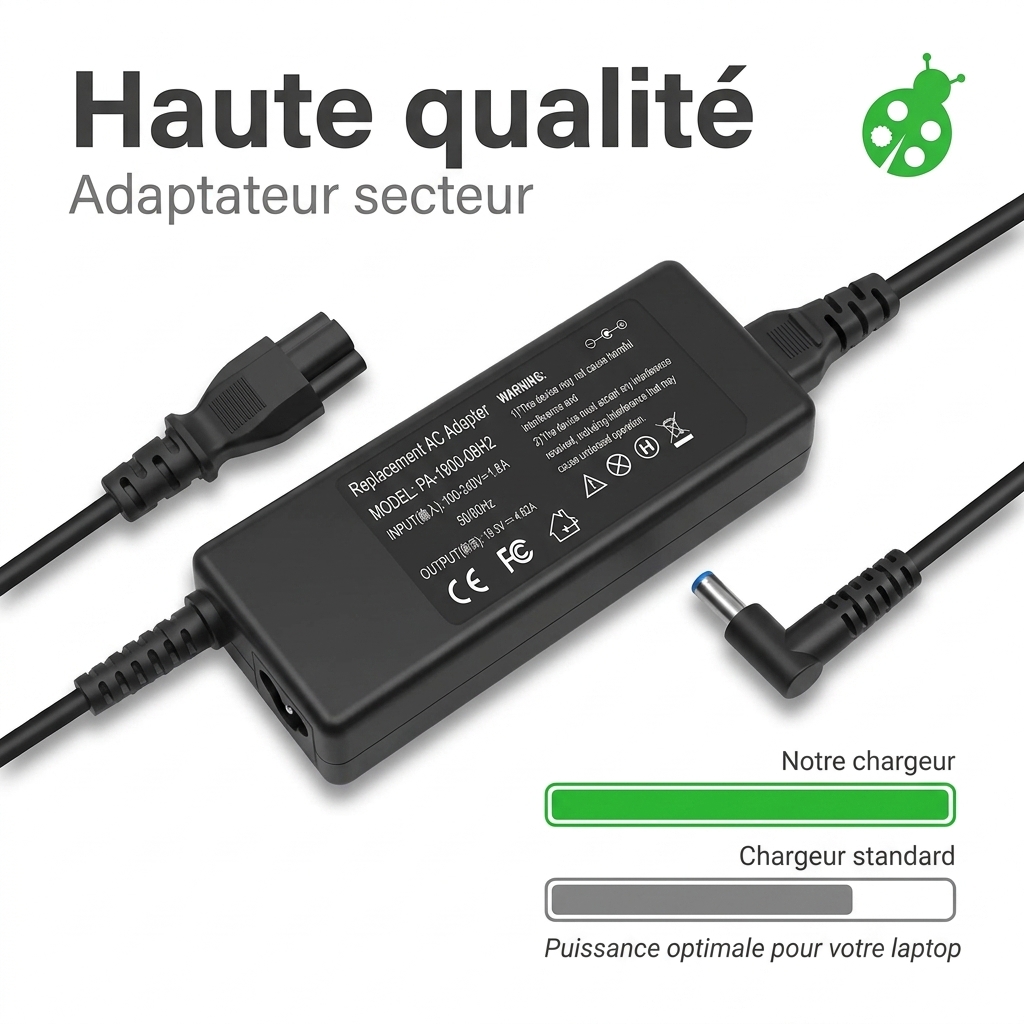 Adapter laptop hp  14 am
