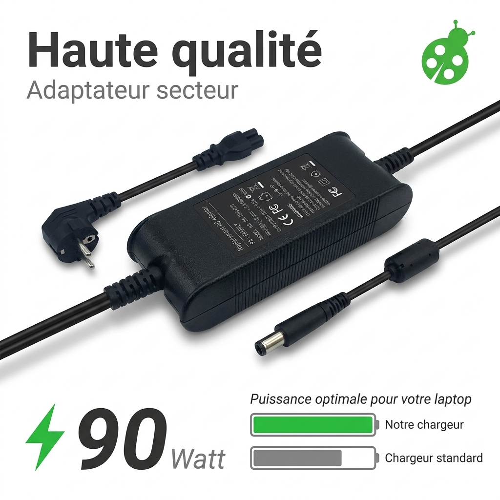 Chargeur ordinateur portable dell latitude 5280