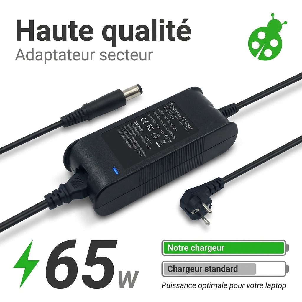 Chargeur ordinateur portable dell latitude 15 e5580