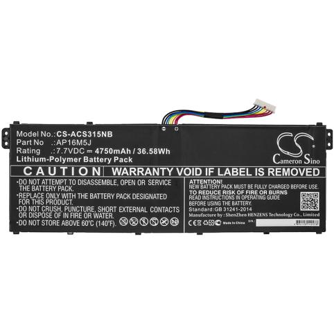 Batterie  acer 2icp4 80 104ap16m5j