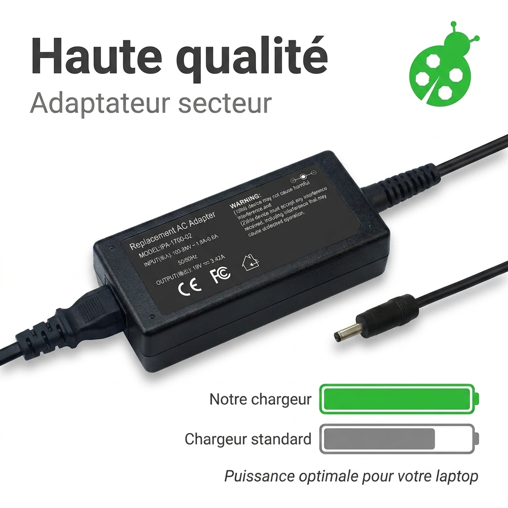 Chargeur ordinateur portable asus e402ya ga118t