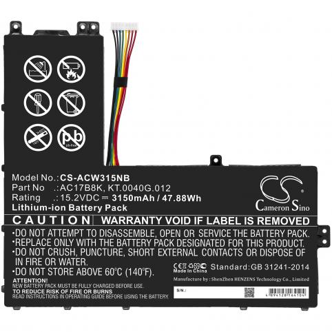 Batterie  acer ac17b8k