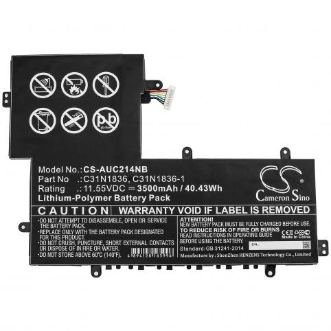 Batteria per asus chromebook flip c214ma-bw0077