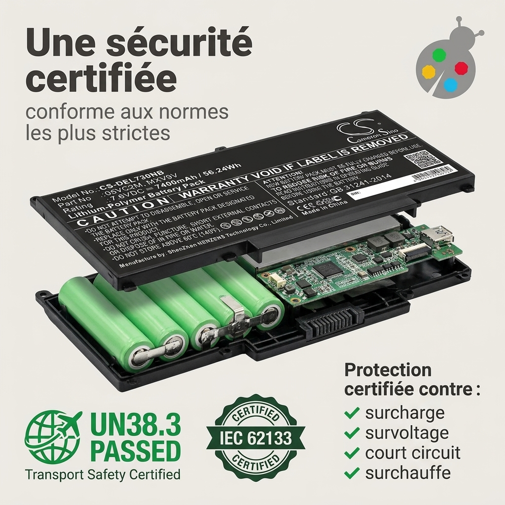 Batteria computer portatile dell latitude 7400
