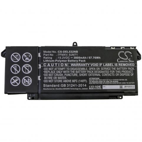 Batterie  dell 7fmxv1pp63