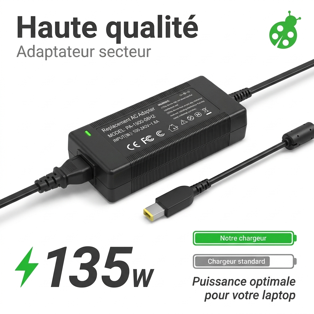 Chargeur ordinateur portable lenovo thinkpad p1 2019 20qta00fcd