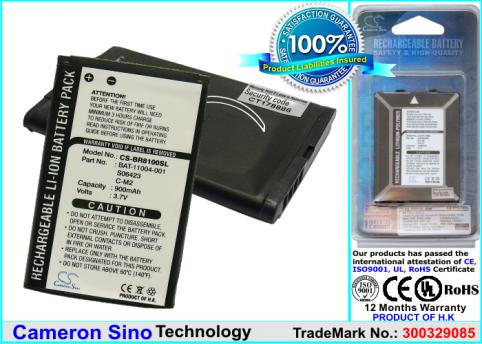 Batterie pda smartphone blackberry rim 8100c