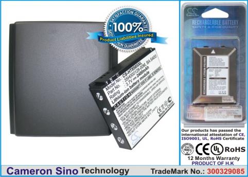 Batterie pour pda smartphone htc hd2