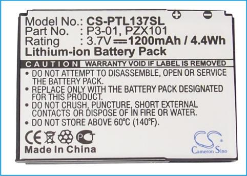 Batteria pda smartphone pharos ptl137a