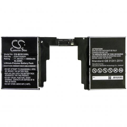 Batterie pour tablette microsoft surface book 3 13.5 keyboard