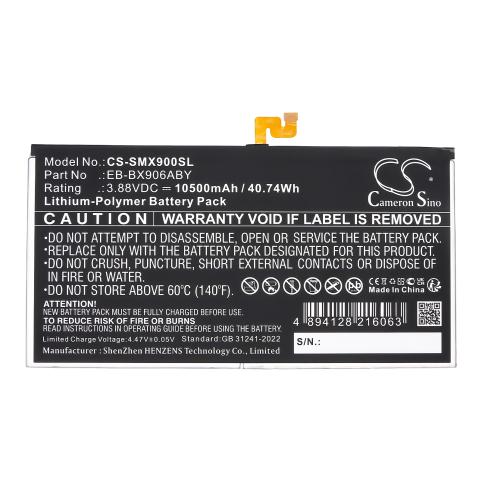 Batterie tablette samsung sm x906b