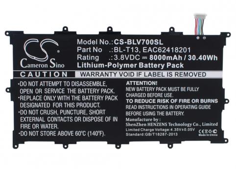 Batterie tablette lg v700