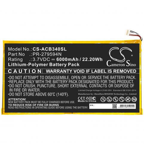 Batterie pour tablette acer iconia one 10 b3 a40