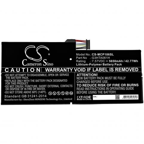 Batterij tablet microsoft surface pro 7 1866