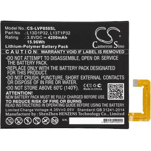 Batería para tableta lenovo refc l13d1p32