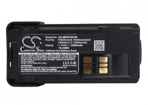 Pmnn4409 mototrbo batterij talkie walkie motorola