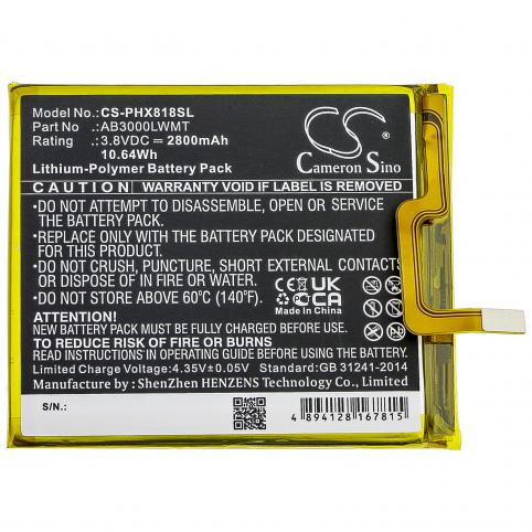 Battery mobile philips xenium x818