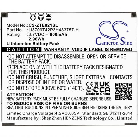 Batterie  zte li3709t42p3h483757 h