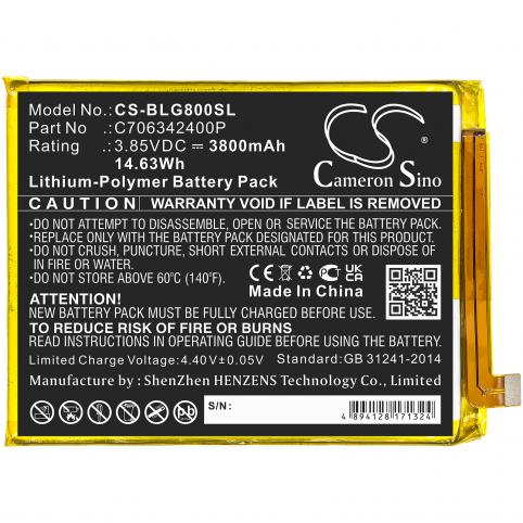 Batterij telefoon blu g80