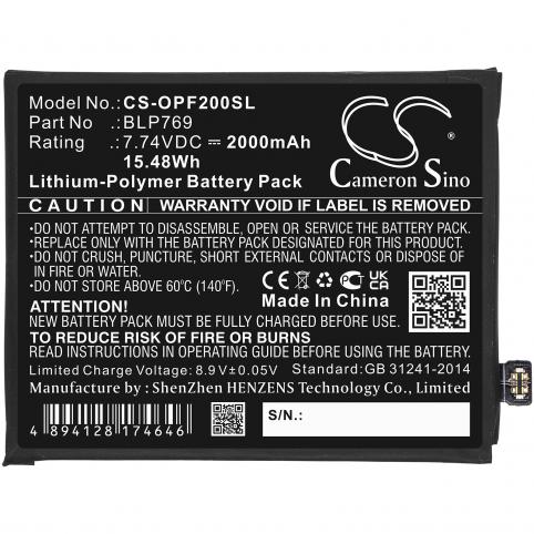 Batterie telephone oppo find x2