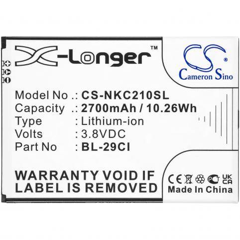 Batterie pour telephone nokia refc bl 29ci