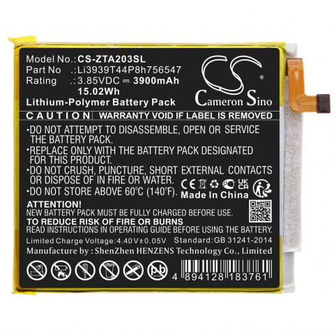 Batterie  zte li3939t44p8h756547